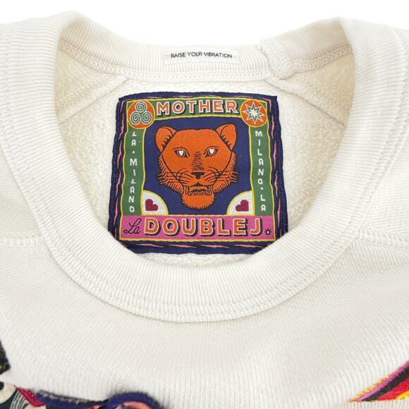 La DOUBLEJ x MOTHER The Biggie Concert Whisper White Patch It Up - Picture 6 of 13